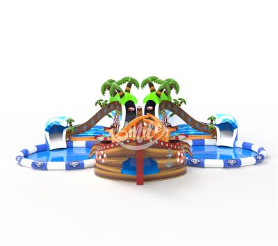 China Outdoor Commercial Waterpark Aqua Park Giant Pool Inflatable Water Park Mobile Water Park For Sale for sale