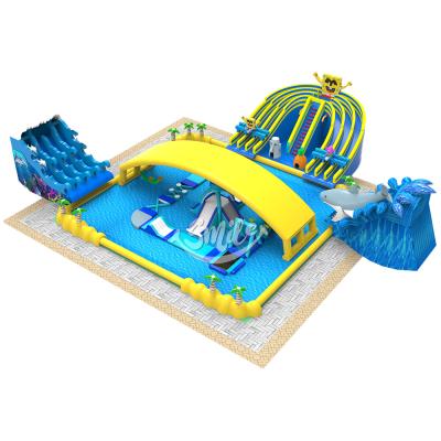 China Custom Hot Selling Water Park Splash Price List Inflatable Water Park Equipment for sale