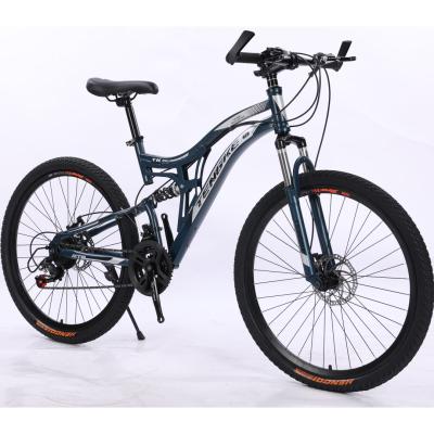 China High Carbon Steel Mtb 26 Inch Mountain Bike 21 Speed ​​Cross Country Mountain Bike Slim Tire City Bike for sale