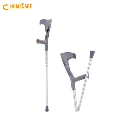 China Folding foream supports aluminum folding foream tpr to handle walking stick cane crutches for sale