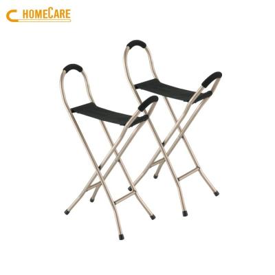 China Cane Chair Applicable to four legs in different places foam to handle the cane four-legged walking stick with the chair for sale