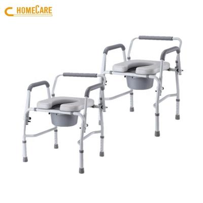 China Plastic toilet chair with defecation toilet for the elderly for sale