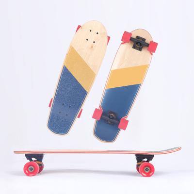 China Kid's 28 Inch Mini Complete Canadian 7 Ply Maple Fish Cruiser Skateboard With 60x45mm Wheel for sale