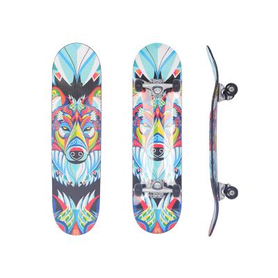 China Youth Custom Skate Board White Dragon Deep Concave Plastic Skateboard With PP Deck for sale