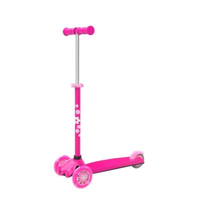 China PU USA Warehouse 3 Wheel Mini Kick Scooter Kids Adjustable Tri Height Scooter With 120 Mm Led Wheels for sale