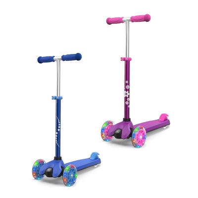 China 3 Wheel Mini Kick Scooter Kids Tri Scooter Hot Sales Cheap Price Aluminum Material Adjustable Height With Led Wheels for sale