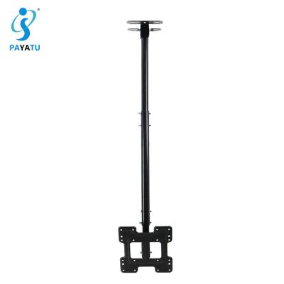 China Fixed Black Adjustable Tilt And Swivel Motion Wall Mount TV Ceiling Support Bracket for sale