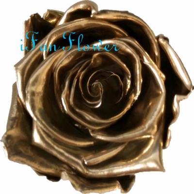 China Green Environmental Protection Gift Box Processing Raw Materials Real Japan Rose Preserved Roses Head for sale