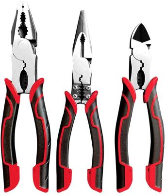 China YTH Industry Grade Alloy Steel MULTI FUNCTIONAL Soft Grip Tool Kit Diagonal Long Side Nose 4 in 1Multifunction Combination Pliers for sale