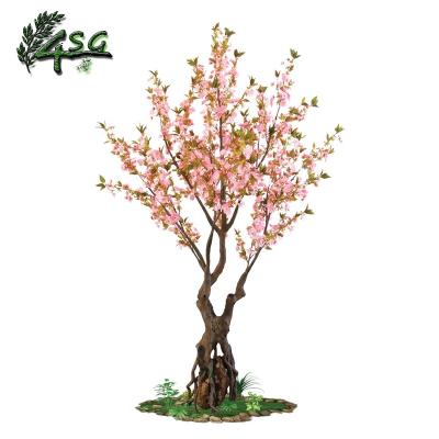 China WHOLESALE ARTIFICIAL TREE FAKE FLOWER EASY HOLD PLANT PEACH BLOSSOM TREE for sale