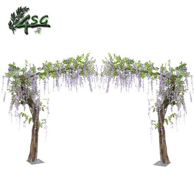 China CHEAP PRICE FLOWER TREE EASY HOLD WESTERN FLOWER ARCH WEDDING ARTIFICIAL TREE for sale