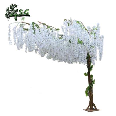 China ARCH WEDDING 300CM TREE NEW DESIGN WISTERIA FLOWER SICK STAGE EASY MAINTAINING WHITE DECORATION for sale