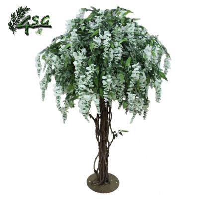 China CHEAP HANGING TABLE CENTERPIECE SILK TREES CHEAP WEDDING ARTIFICIAL SILK WISTERIA TREE for sale