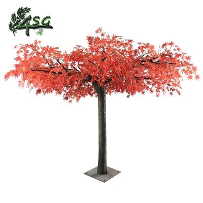 China Easy hold 9FT CEILING DECORATION UMBRELLA FORM ARTIFICIAL RED JAPANESE MAPLE TREE for sale