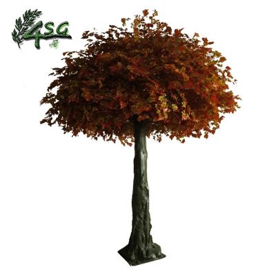 China LARGE LEAF EASY MAINTAINING ARTIFICIAL RED MAPLE TREES ON SALE OUTDOOR AUTUMN ARTIFICIAL TREES for sale