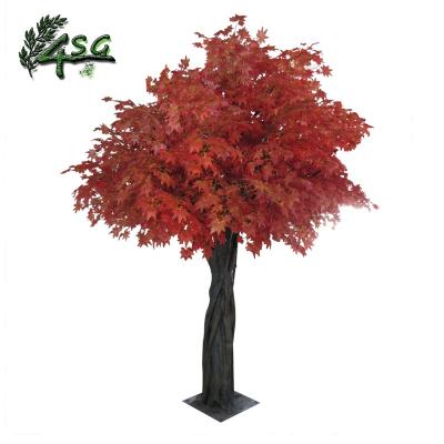 China HIGH QUALITY WEDDING DECOR LEAF MAPLE ARCH easy hold ARTIFICIAL TREE ARCH RED FOR WEDDING for sale