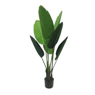 China Minimalist Maker Making Artificial Bird of Paradise Bonsai Plants Silk Banana Tree for Home for sale