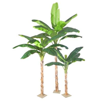 China Large Banana Tree Minimalist Outdoor Plastic Garden Decoration Artificial Banana Tree for sale