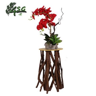 China Wholesale Party And Wedding Decoration ARTIFICIAL RED POTTED SGA ORCHID PLANTS for sale