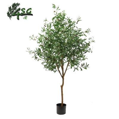 China EASY HOLD WOODEN TRUNK BONSAI ARTIFICIAL OLIVE TREES ON SALE HOME DECOR OLD FAUX OLIVE TREE for sale