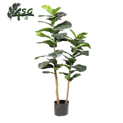 China FICUS INDOOR ARTIFICIAL BONSAI PLANT DECOR VIOLIN LEAF easy hold PLASTIC FIG TREE for sale