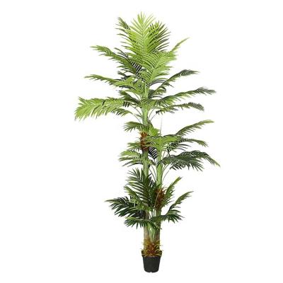 China Wholesale Artificial Plastic Plants Supplier Minimalist Decorative Artificial Bonsai Palm Trees Plant for sale