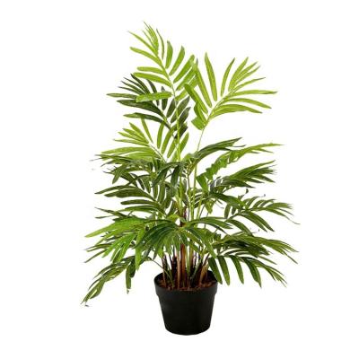 China Best Selling Minimalist Artificial Mini Palm Pot Trees Indoor Home Decor Faux Bonsai Tree Plants for sale