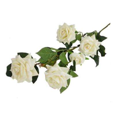 China Minimalist 5 Heads Pilou Rose Wedding Table Decorative Hot Sale Artificial Flower for sale