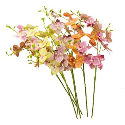 China Minimalist 3D printing real blooming contact orchids wedding artificial ones wholesale various colors supplier for sale