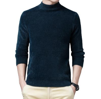 China Popular Anti-wrinkle silver winter clothes for men warm crewneck sweater for sale