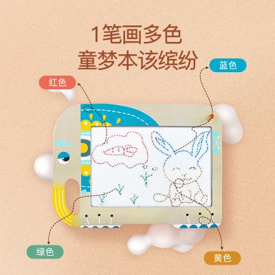 China New Hot Selling ECO-FRIENDLY Retro Puzzle Enlightenment Kids Graffiti Writing Board Magnetic Wooden Drawing Board for sale