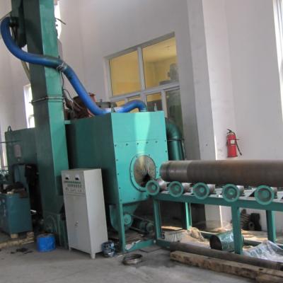 China Professional Steel Pipe Shot Blasting Machine, Industrial Cleaning Steel Pipe Inner and Outer Wall Shot Blasting Machine for sale