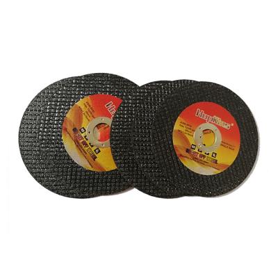 China Black 4'' Fiberglass Cutting Disc Round Double Net Cutting Disc for sale