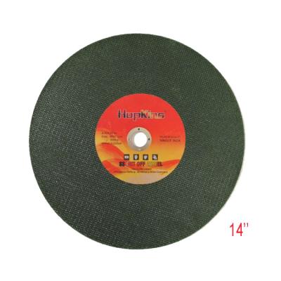 중국 Green Color Fiberglass Cutting Disc Single Net 14 Inch Cutting Wheel For Stainless Steel 판매용