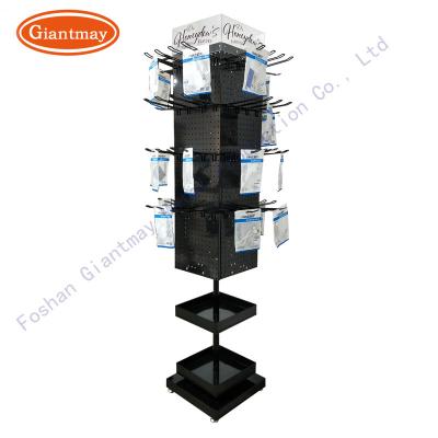 China Easy Assembly Advertising Rotating Phone Props Rack Rotating Shelf Rotating Display Stands for sale