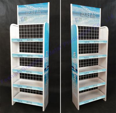 China Easy Assembly Supermarket Retail Store Metal Rack Mesh Shelves Wire Display for sale