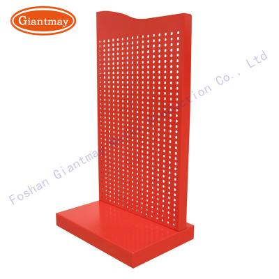 China Free Standing Key Chain Pegboard Metal Rack Product Display Shelves Easy Assembly Countertop for sale