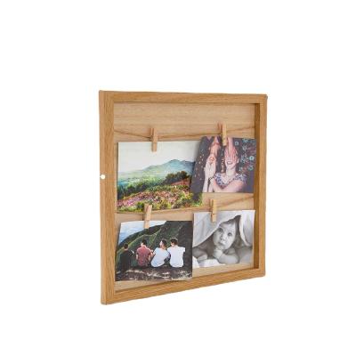 China Environmental friendly HD glass country style photo frame for display and desktop wall hanging for sale