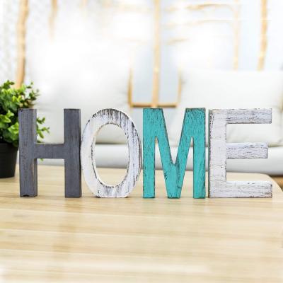 China Europe DIY Craft Word Home Decor Letters White Free Standing Wedding Wooden Alphabet for sale