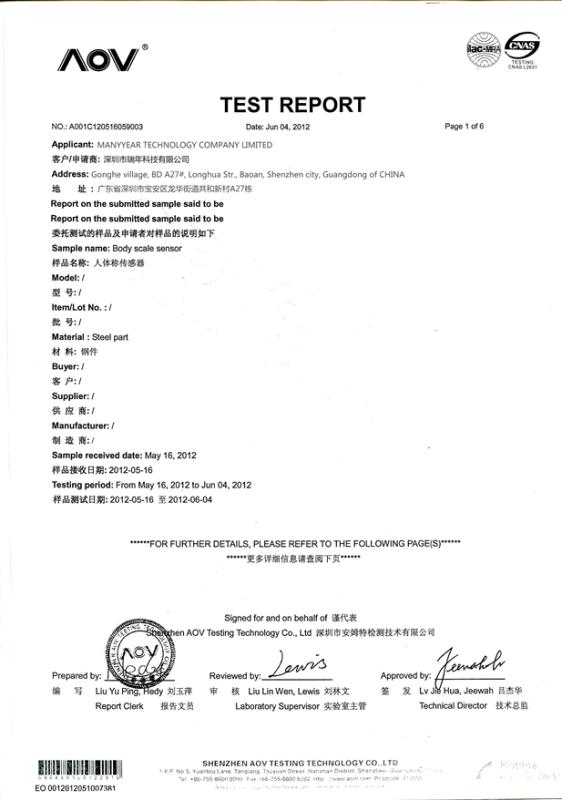 RoHS - Manyyear Technology Company Limited