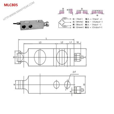 China -20~+55 Centigrade Scale Alloy Steel Shear Beam Batching Load Cell 5ton for sale