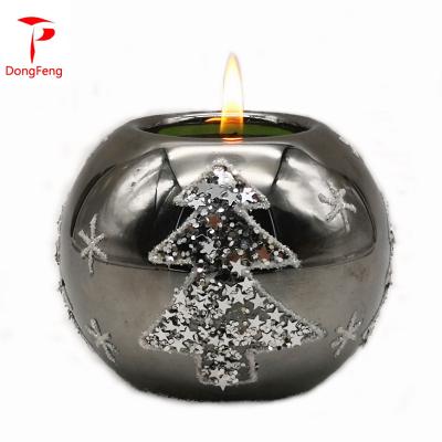 China Wholesale Handmade Home Decoration Glass Tea Light Candle Holder for sale