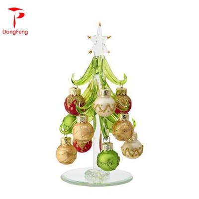 China A Handmade Small Glass Christmas Tree Ornament Wholesale for sale