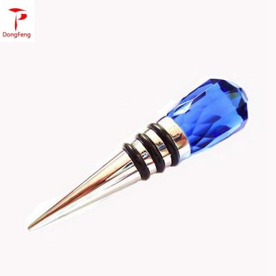 China Spill No 2019 Home Decoration Wholesale Crystal Wine Bottle Stopper for sale