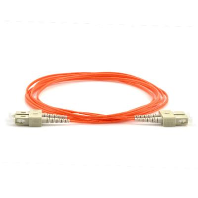 China OM1 OM2 SC UPC Patch Cord Cable Duplex / Simplex With 30dB Return Loss for sale