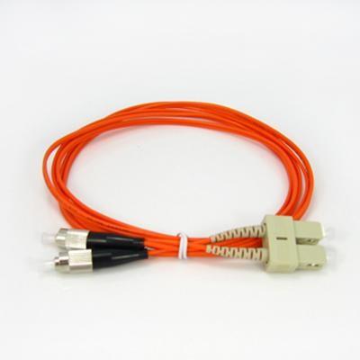 China FC SC Multimode Fiber Patch Cord 62.5 / 125um 2.0mm Length For Network for sale