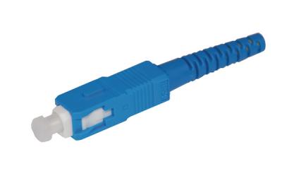 China 3.0mm FTTH Fiber Optic Connectors Blue Color For Data Processing Networks for sale