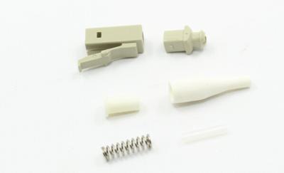 China Beige LC UPC Connector , Simplex Multimode Fiber Connectors Ceramic Ferrule for sale