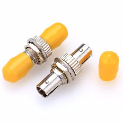 China Yellow Simplex St To St Adapter Fiber Optic Metal Materials For Ftth Network for sale