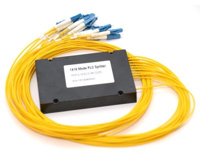 China ABS Box Type Lc / Upc  PLC Fiber Spliter 1x32 Optical Splitter PVC Jacket for sale